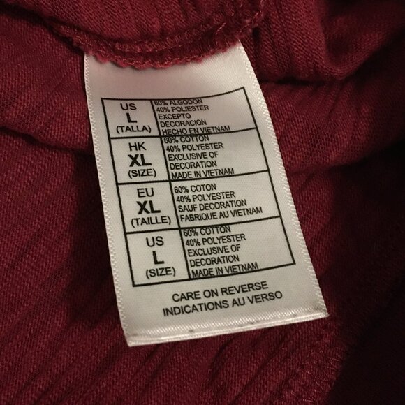 Iconic Disney Mickey Mouse Zebra Print Sequin Crimson Pullover - Picture 11 of 15